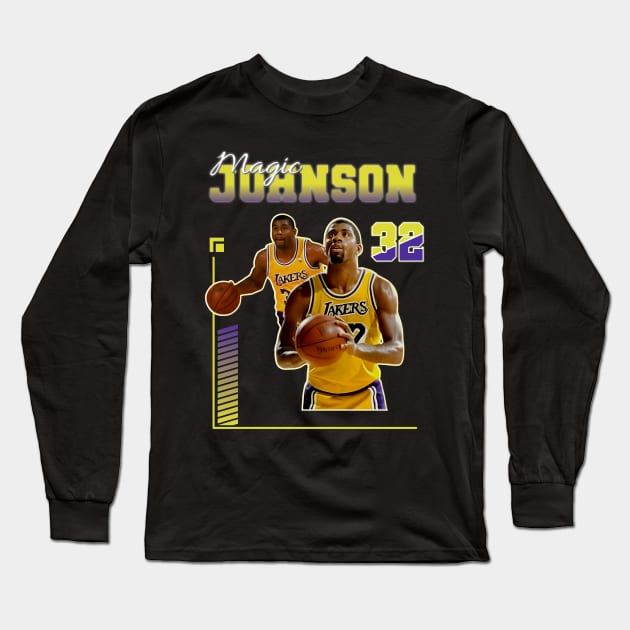 magic johnson Long Sleeve T-Shirt by Aloenalone